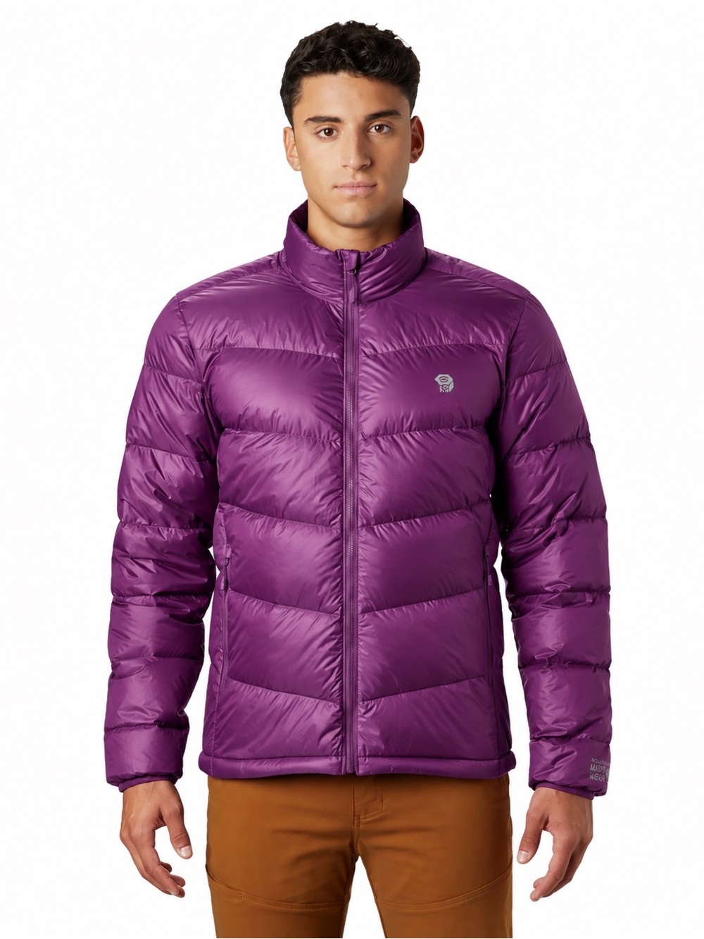 MOUNTAIN HARDWARE MENS MT. EYAK DOWN FILLED PURPLE JACKET SIZE MEDIUM 600 FILL